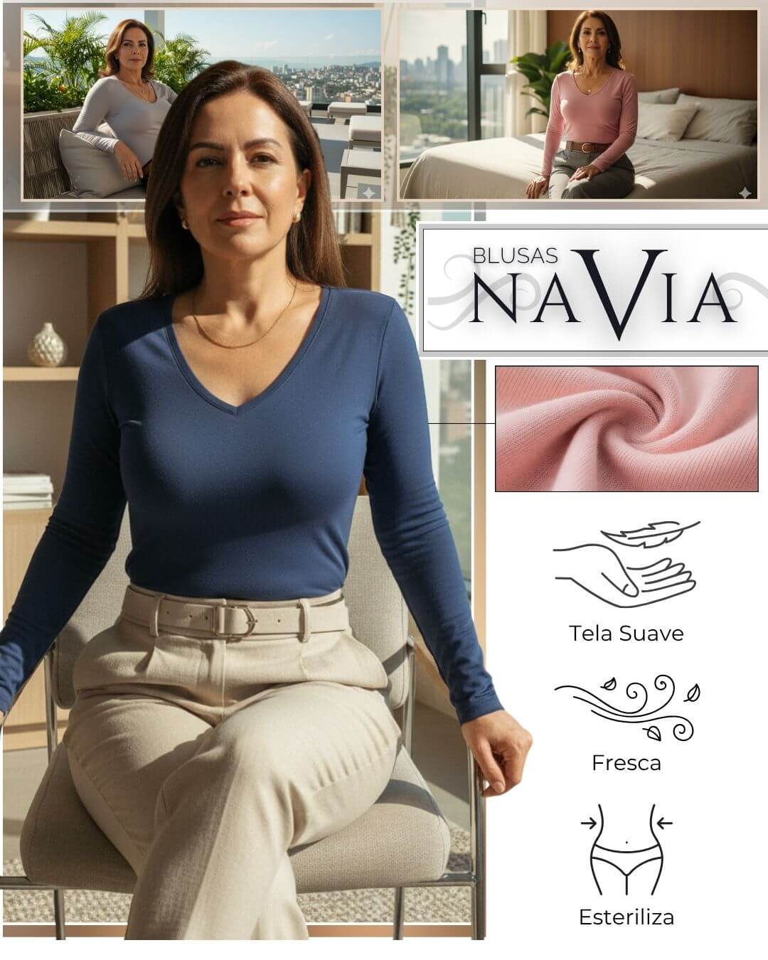 Blusas Navia